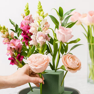 4/12er Steckschaum Block Set Phenolic 20x7x9,5cm 33g grün Blumensteckmasse Steckschwamm DIY Floristik Steckziegel Gesteckunterlage für Blumen und Gräser