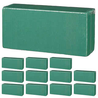 4/12er Steckschaum Block Set Phenolic 20x7x9,5cm 33g grün Blumensteckmasse Steckschwamm DIY Floristik Steckziegel Gesteckunterlage für Blumen und Gräser
