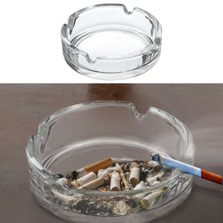 Glasaschenbecher Ø:10/12cm Glas Aschenbecher Ascher stapelbar Tischaschenbecher