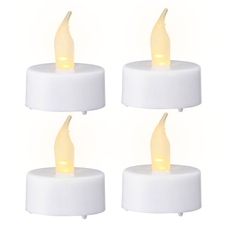 4er Set LED Teelicht flackernd weiß