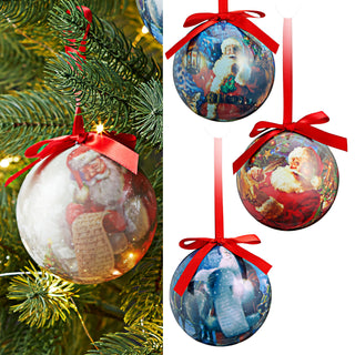 4er / 12er Set Nostalgie Christbaumkugel Ø8 cm