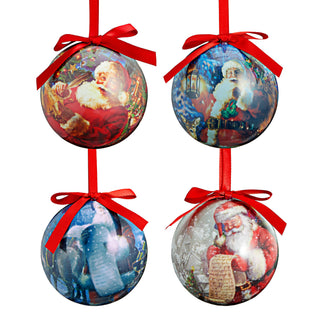4er / 12er Set Nostalgie Christbaumkugel Ø8 cm