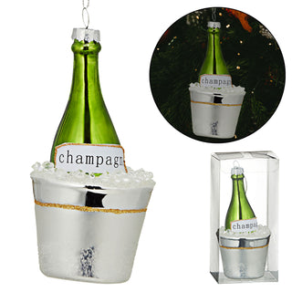 Christbaumschmuck Sektflasche Figuren Anhänger Weihnachtsbaumschmuck aus Glas