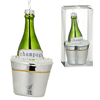 Christbaumschmuck Sektflasche Figuren Anhänger Weihnachtsbaumschmuck aus Glas