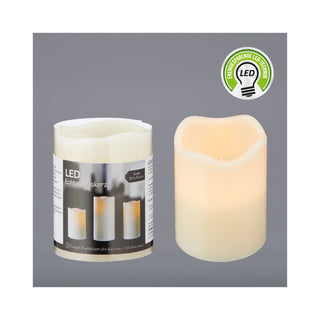 LED Echtwachs Kerze mit flackernder Flamme Sleep-Funktion Größenwahl