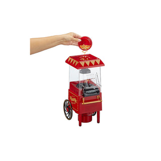 Retro Popcorn Maschine mit Heissluft Gesundes Popcorn Ölfrei Fettfrei ca. H38cm