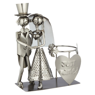 Weinflaschenhalter Brautpaar 28cm