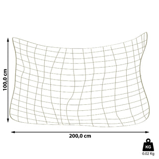 Maritimes Deko Fischernetz ca. 100 x 200 cm Mediterrane Wanddekoration Fotonetz
